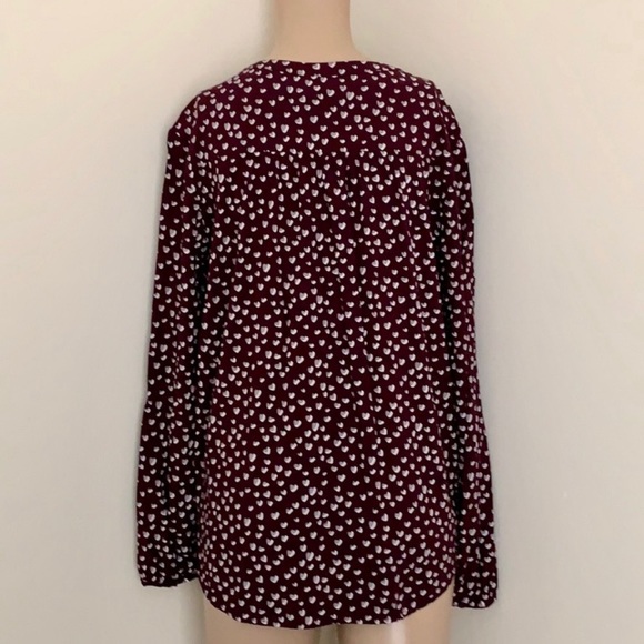 GAP Factory Split V-Neck Long Sleeve Blouse - Picture 3 of 4